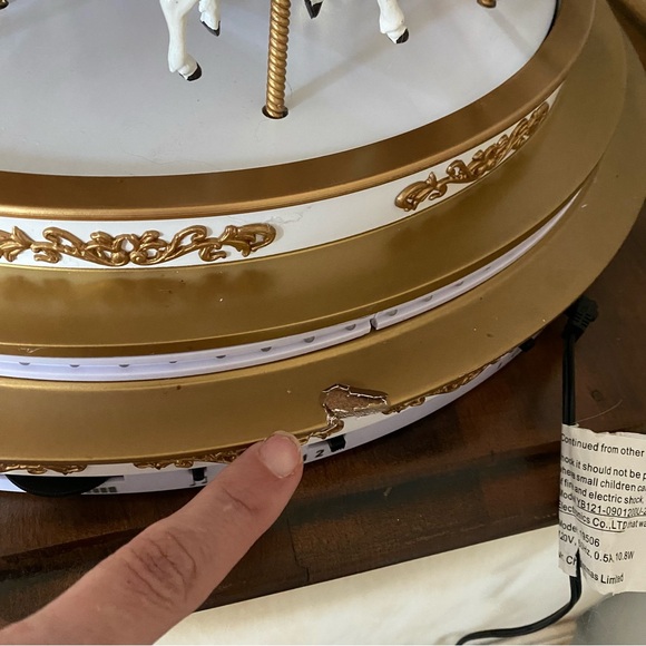 Mr. Christmas Regal Carousel Musical Animated Christmas Decoration, 17.25 inches - Picture 11 of 14